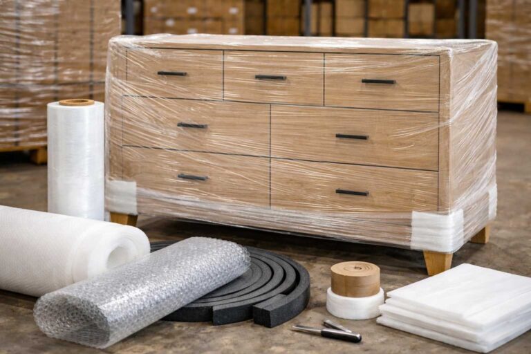 Folie zabezpieczające meble przed uszkodzeniami w transporcie